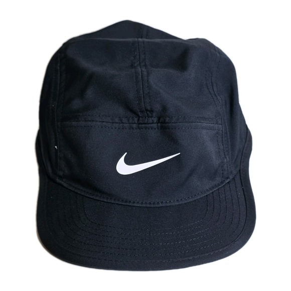 Nike Other - Nike Hat Mens Strapback Black 7 Panel Dri-Fit Tailwind Featherlight Running Cap